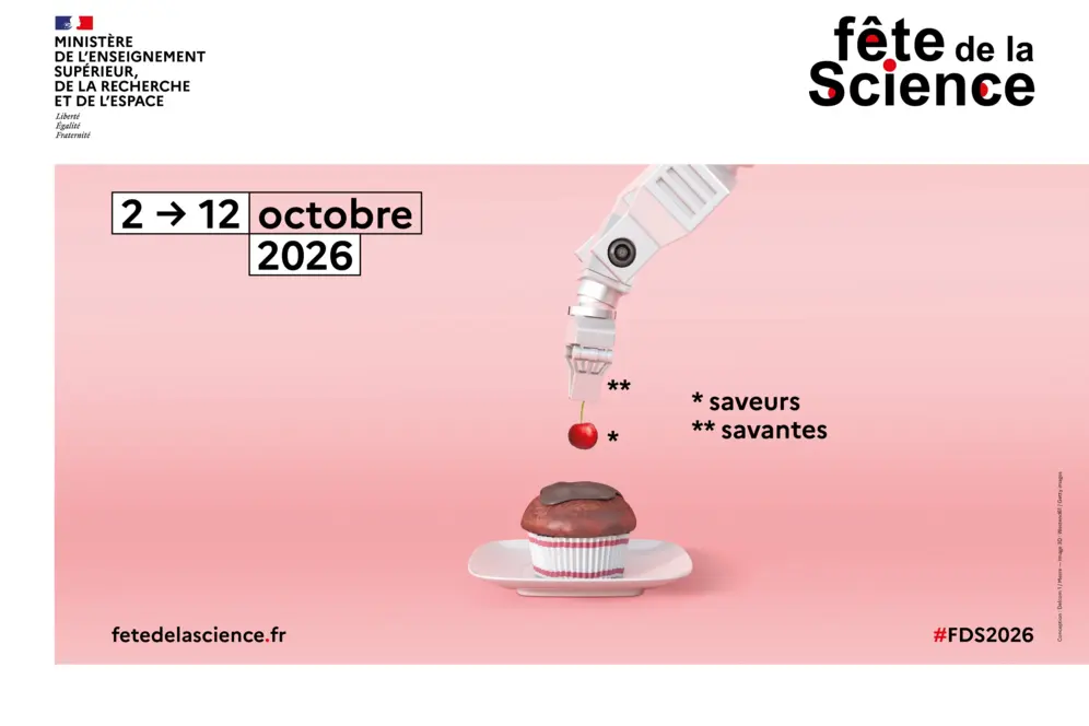 Affiche de la Fête de la science 2026 sur le thème 