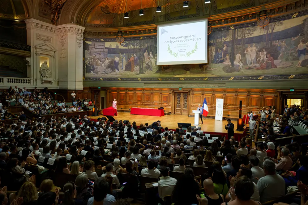 Cérémonie de remise des prix du Concours général des lycées et des métiers.